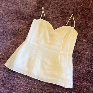 Theory Linen side zip Camisole.